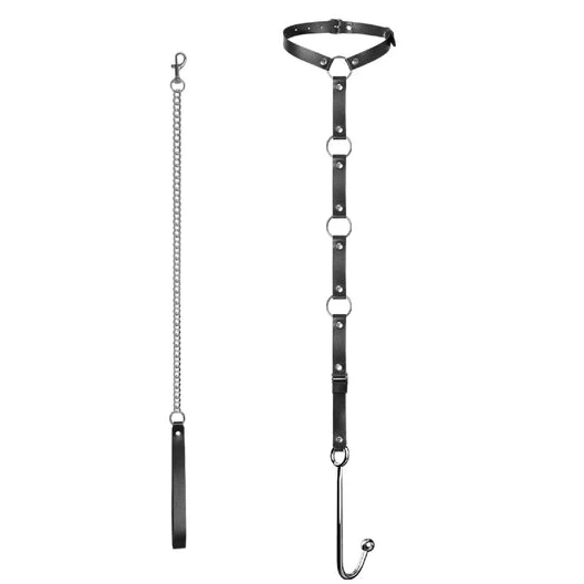 Collar EverydayUse Hook Kinky with 5853 and Anal Leash 0713
